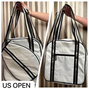White and Black - Tenis Bag